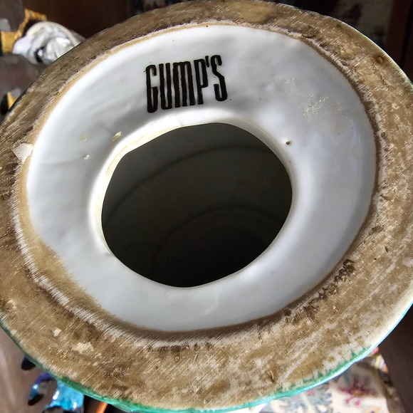 Vintage Gump's Chinese Export Porcelain Court Lady Vase Candleholder 17.5" - Picture 10 of 10